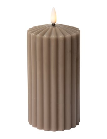 C'est Bon | Striped Led Pillar Candle | H15CM