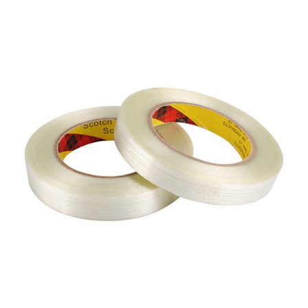 2 stk Fiberglasstape, forsterknings- og stroppingstape, forsterket tape med fiberglass, forsterket tape, filament