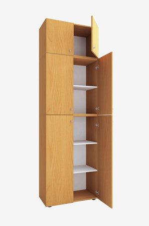 VCM - Vcm Garderobe Lona Xxl hengslede dører - Med vedlegg - Beige - Skap - Fra Homeroom