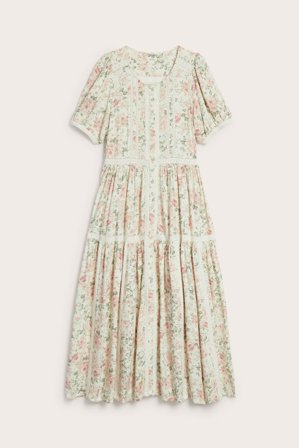 Newbie | Sukienka w kwiaty Newbie Woman Offwhite M | Offwhite