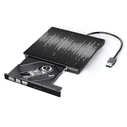 Ekstern CD DVD-stasjon, USB 3.0 Bærbar CD DVD +/-rw-stasjon Slank CD DVD-ROM Omskrivingsbrenner CD DVD-spiller for Laptop Desktop Macbook PC Windows L