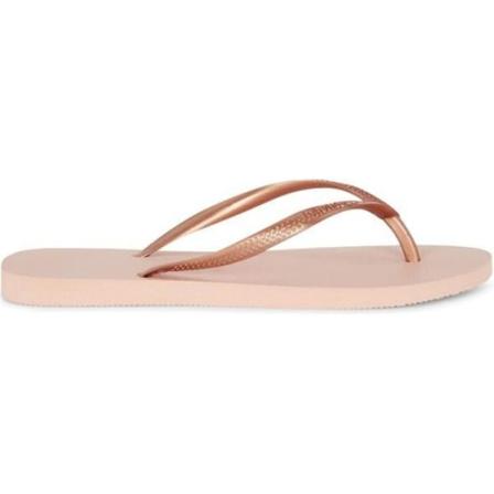Smala flip flops - HAVAIANAS - Sandgrå/Ljusgyllen - Syntetisk ovandel - Bekväm och hållbar Balett 27