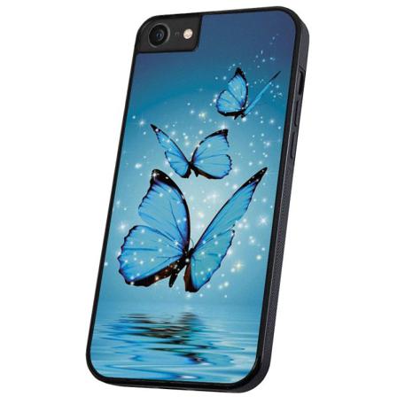 Iphone 6/7/8/se - Skal Glittrande Fjärilar Multifärg