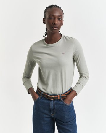 GANT Damen Langarm-T-Shirt (M) Grün