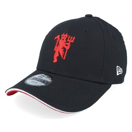 New Era - Football Svart adjustable Caps - Kids Manchester United Flag 9FORTY Manutd Black/Red Adjustable @ Hatstore