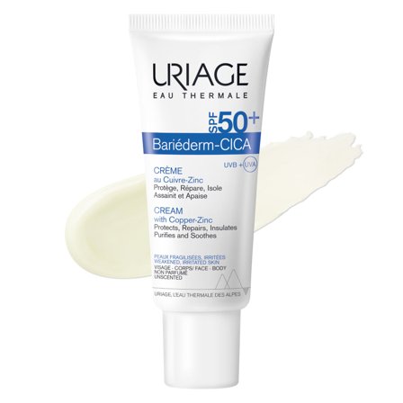 URIAGE BARIÉDERM-CICA Crema SPF50+ 40ml - Crema viso giorno lenitiva