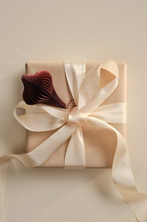 Jotex - Face Bånd Beige - DOUBLE - Kjøp Gavepapir & gavebånd hos Jotex