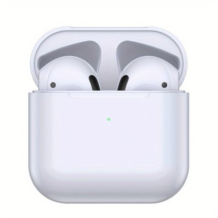 Earpods Pro 5 Trådlösa Bluetooth Hörlurar Headset med Byt Namn GPS Stöd Ios/Android Vit 4.4*4.5*2.1cm