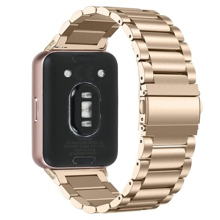 Samsung Galaxy Watch Fit 3 Armband Rostfritt Stål Guld