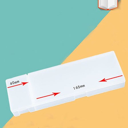 Genomskinlig matt brevpapperslåda Multifunktionell förvaringspenna för studentbrevpapper