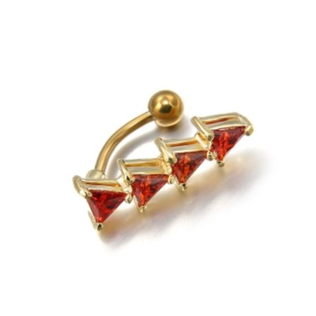 Guldpläterade Navelpiercing Piercing smycken