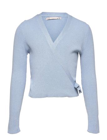 Konjolie Life L/S Wrap Pullover Knt Pullover Blå Kids Only