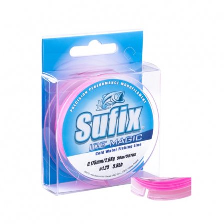 Sufix Ice Magic Mono Line White/Pink 50m 0,155mm