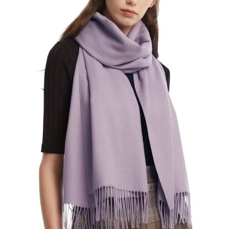 Cashmeresjal Pashmina Dam 198x71 cm Extra Stora Cashmeresjalar för Vinter