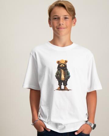 LMTD NAMSE SS L TOP Weiß T-Shirts Jungen - Kidsbrandstore