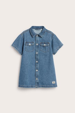 Kappahl | Kortermet jeanskjole Denim 110/116 | Denim