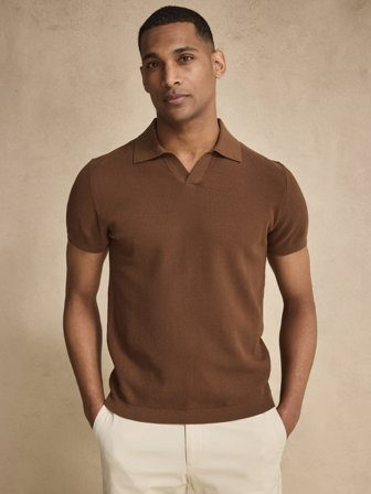 John Henric Men's Blaues Poloshirt Regular Fit Size XL