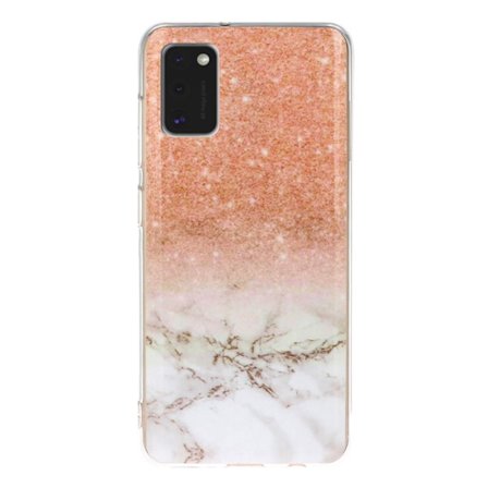 Marble Pattern IMD TPU Soft Back Case for Samsung Galaxy A41 - Style B