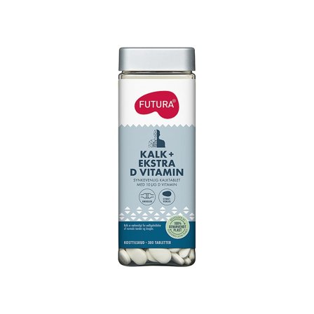 Futura Kalk + ekstra D vitamin 300 stk, Helse & Madvarer, Mineraler, Kalk