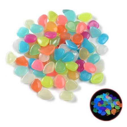 Lysende dekorative steiner 100-pack innendørs utendørs