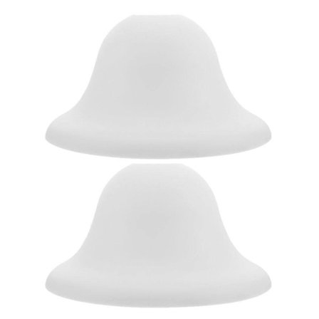 2 st Plast Lampskärm Ersättning Rund Svamp Lampskärm Bordslampa Skärm Kronljuskrona Lampskydd Skärm för Golvlampa Bordslampor (Mittenhål 4