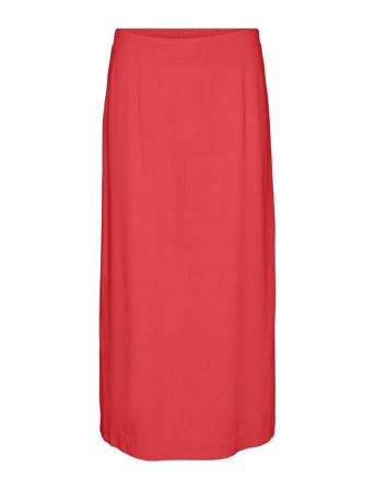 Vmmymilo Hw 7/8 Skirt Wvn Ga Red Vero Moda