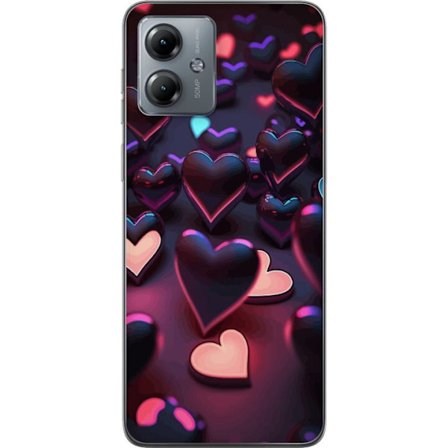 Yhteensopiva Puhelinkuori Motorola Motorola Moto G14 KeskiyönSydämet