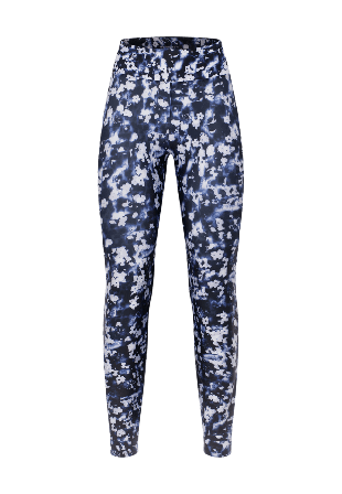 Röhnisch Printed Highwaist Tights Dam Blå XS