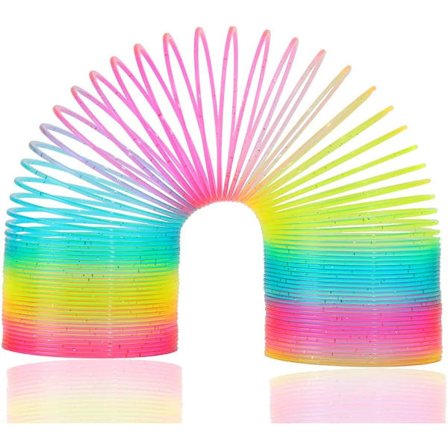 Magisk Kæmpe Regnbue Spiral Legetøj - Jumbo Klassisk Flerfarvet Spiralfjeder Legetøj til Drenge