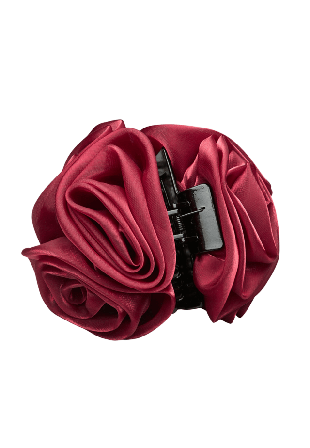 Becksöndergaard Organza Flower Hair Claw Accessoarer Dam Röd 12 CM