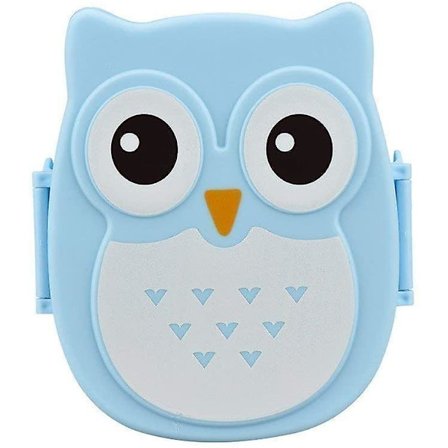 Bærbar Sød Ugle Rektangulær Madkasse Frugtopbevaringsbeholder Børn Og Voksne Mors Dag Gave, Ca. 16,8*13*7cm