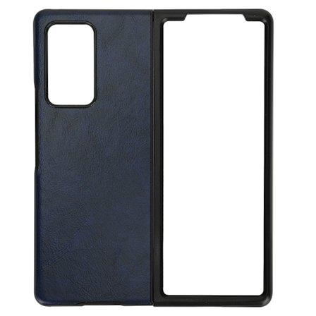 Mobilt läderfodral för Samsung Galaxy Z Fold 2 skyddande fodral AntiFall-fodral (Blå )