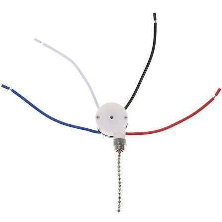 Trekkjede-bryter 3-trinns 4-tråds takvifte lysbryter Rep