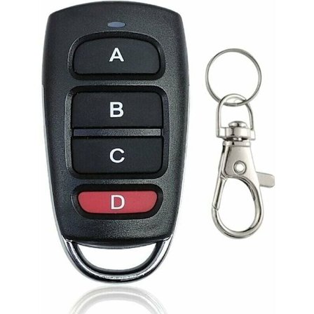 Universal fjernbetjening til port Universal garageportsfjernbetjening 433,92 MHz 4-knaps fjernbetjeninger Fast kode Duplikator 1 stk