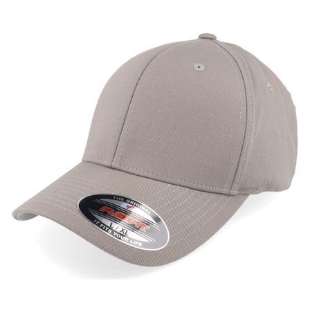 Flexfit - Grå flexfit Keps - Grey Flexfit Wooly Combed @ Hatstore