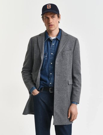 GANT Classic Two-Tone Wool Coat - Multi/patterned - L