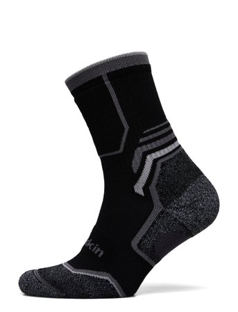 Trek Merino Sock Cl C Sport Sport Clothing Sport Socks Black Jack Wolfskin