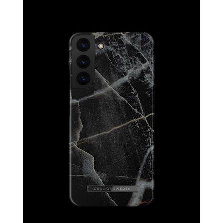 Printed Case Galaxy S22 Plus Black Thunder Marble