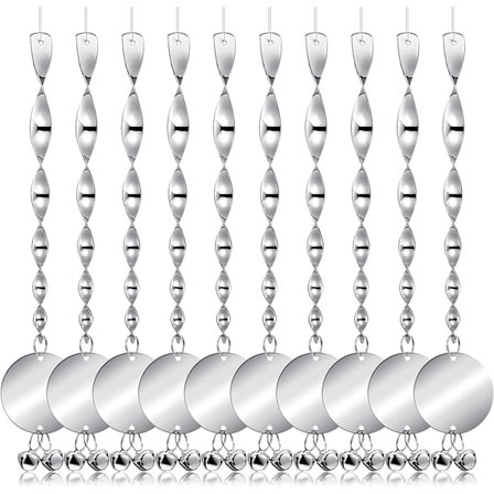 10 kappaletta linnunpelätinpelotteita hopeiset linnunpelättimet heijastavat