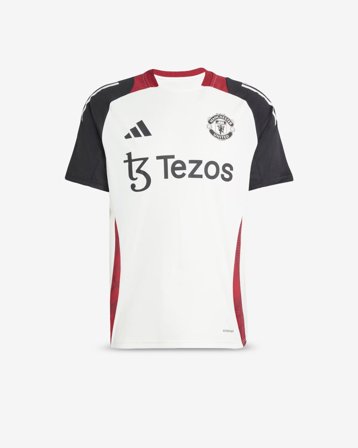 Adidas - Manchester United Tiro 24 Jersey - Off White/Black