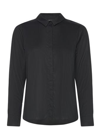 Papu Fitted Shirt, Solid Svart