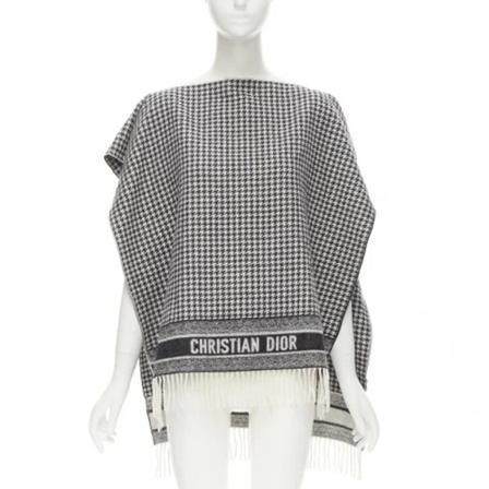 Dior Vintage Pre-owned Cashmere outerwear , Grijs , Dames , Maat: ONE Size Vintage Tops