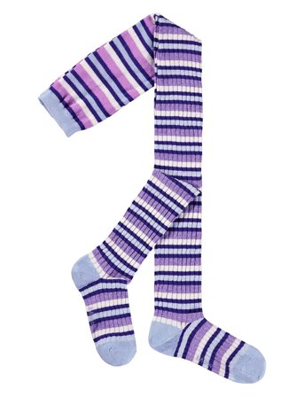 Molo Stripy Tights - Purple - 146/152