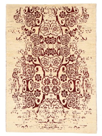 Gabbeh Perzisch Fine Vloerkleed Handgeknoopt 145X207 Beige/Bruin Perzië/Iran