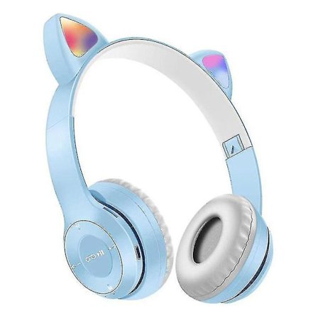 Wireless Tooth Headset Led Light Cat Ear Foldable Tooth 5.0 Spelhörlurar