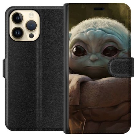 Kompatibelt Lommeboketui til Apple iPhone 14 Pro Max Baby Yoda