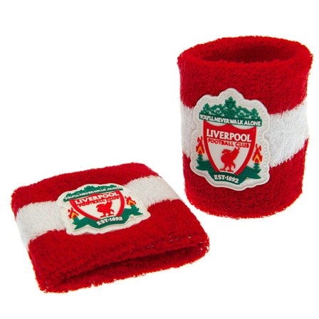 Liverpool FC Crest Armband (2-pack) One Size Röd/Vit