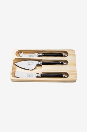 Laguiole Style de Vie - Osteknive Set 3 - Sort - Bestik - Fra Homeroom