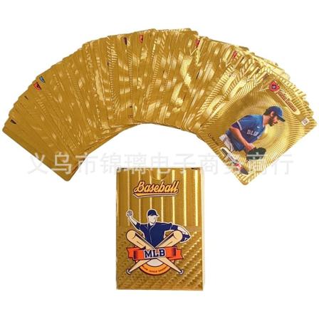 mlb professionella baseballkort guldfoliekort 55 gold