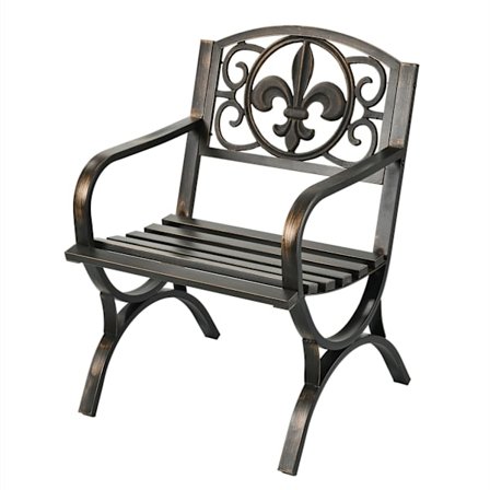 Vintage trädgårdsstol i metall – Uteservering